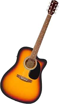 ギター Fender electric acoustic guitar Amazon.com: Fender Dreadnought Acoustic-Electric Guitar